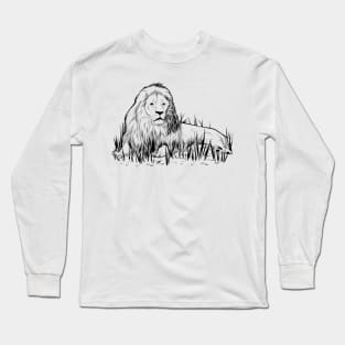 African Lion Long Sleeve T-Shirt